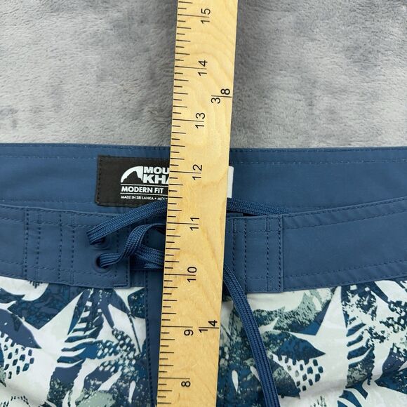 Mountain Khakis Board Shorts Mens Size Large Blue Floral Print Modern Fit Beach - Picture 7 of 8